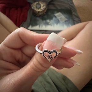 Engraved James Avery heart ring D